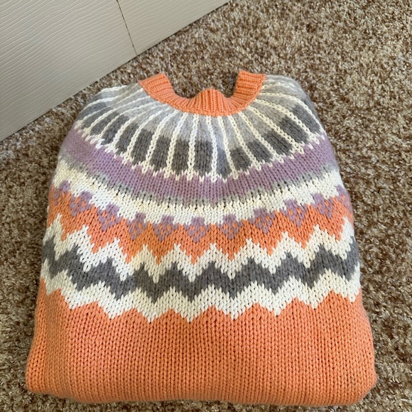 Loft fair isle crewneck sweater - Picture 4 of 5